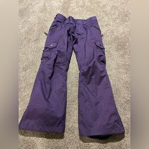 Women’s small Burton ski snowboard pants purple euc dryride